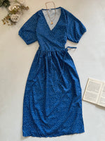 Load image into Gallery viewer, Wraparound Polka Dot Dress-Bust 36