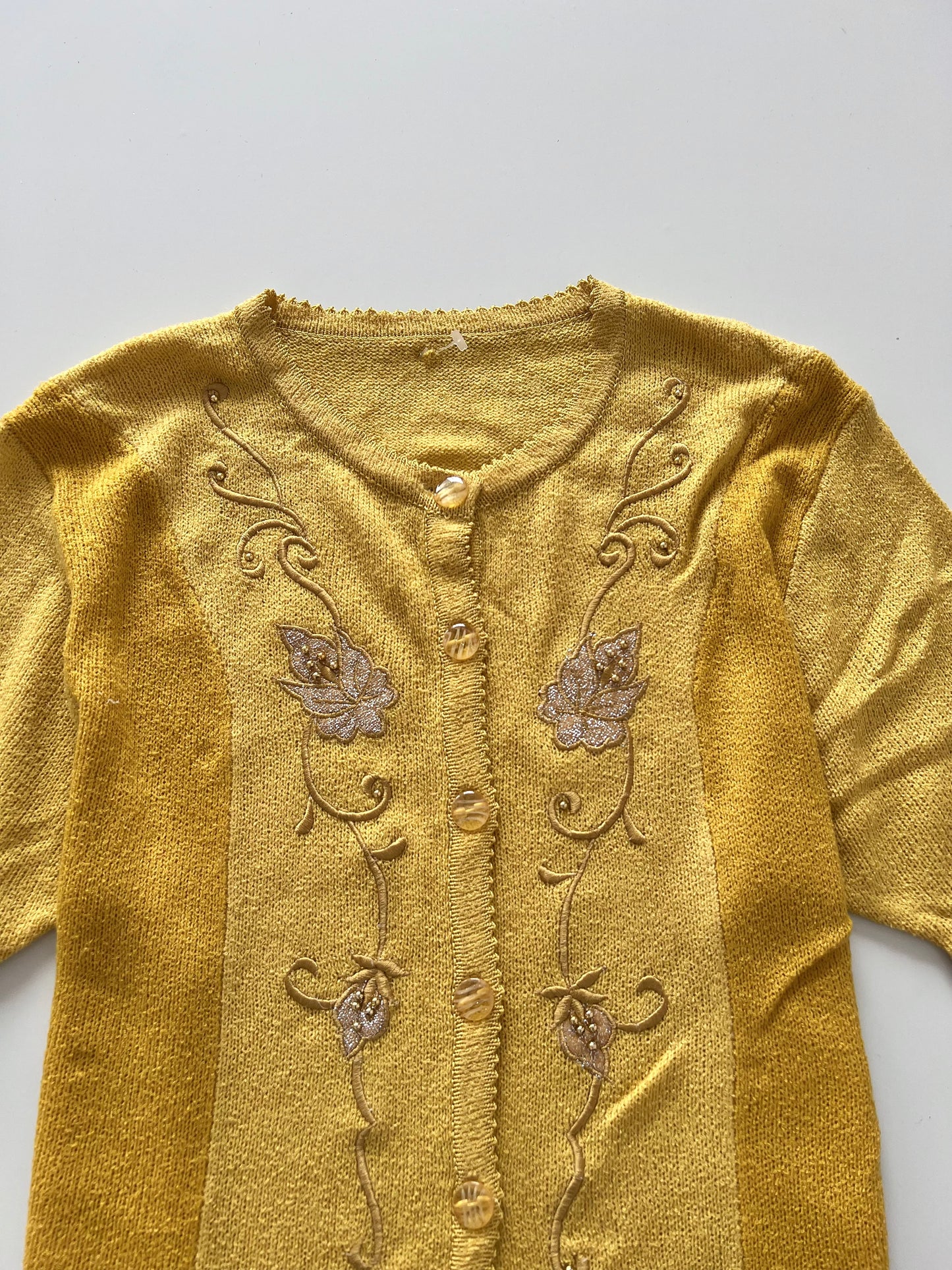 Embroidered Sweater-Bust 40