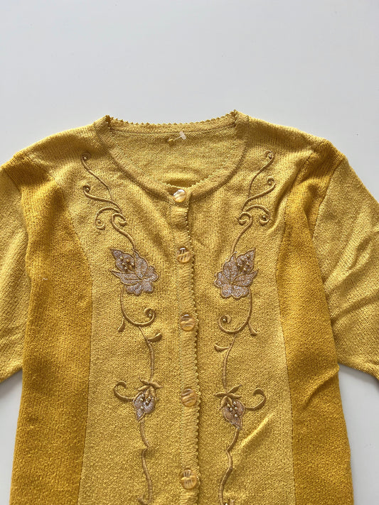 Embroidered Sweater-Bust 40