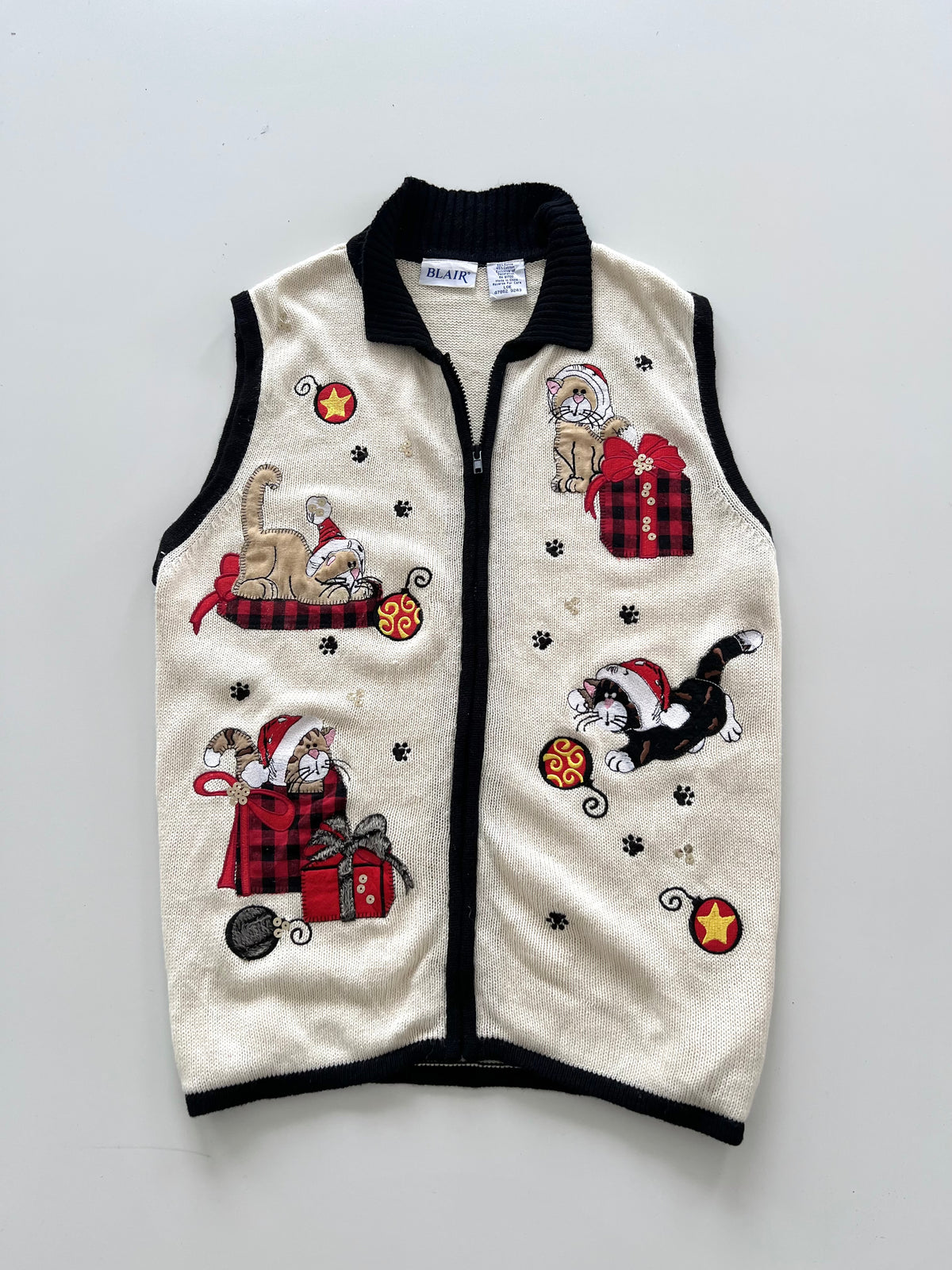 Blair Embroidered Vest Sweater-Bust 46