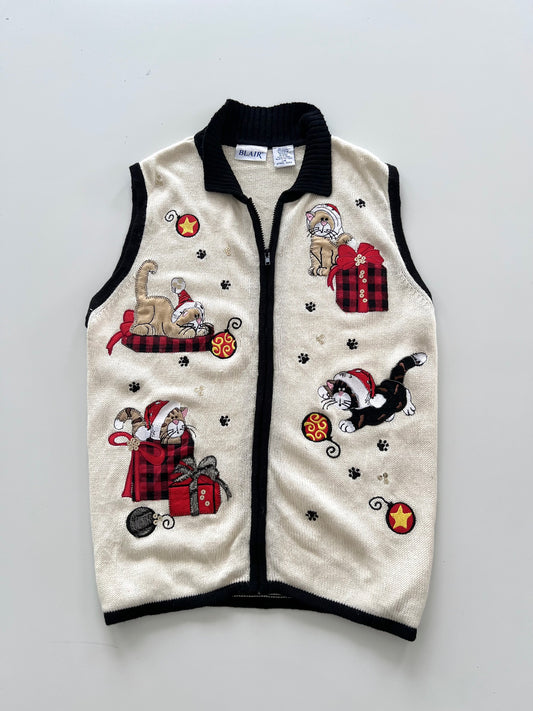 Blair Embroidered Vest Sweater-Bust 46