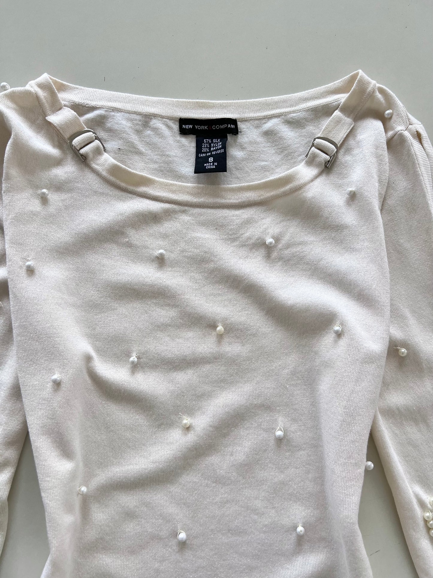 New York & Company 57% Silk Top-Bust 38 to 40