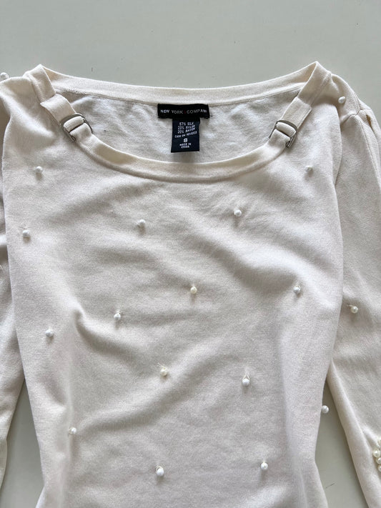 New York & Company 57% Silk Top-Bust 38 to 40