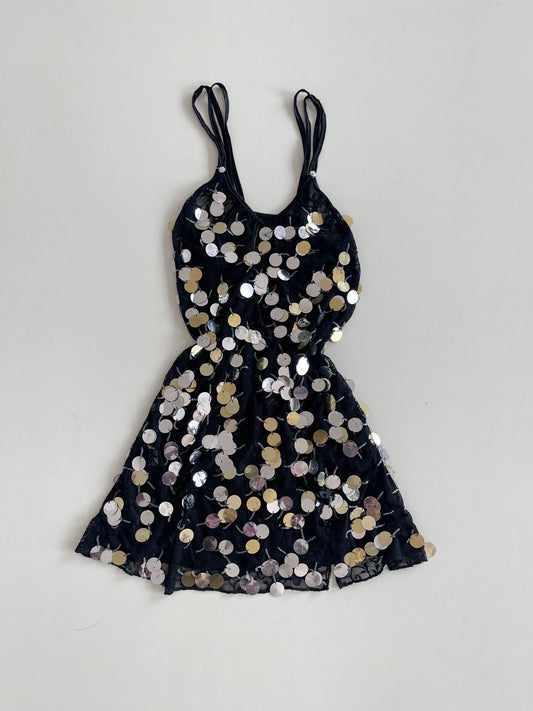 Sheer Sequin Dress-Waist 28 to 30