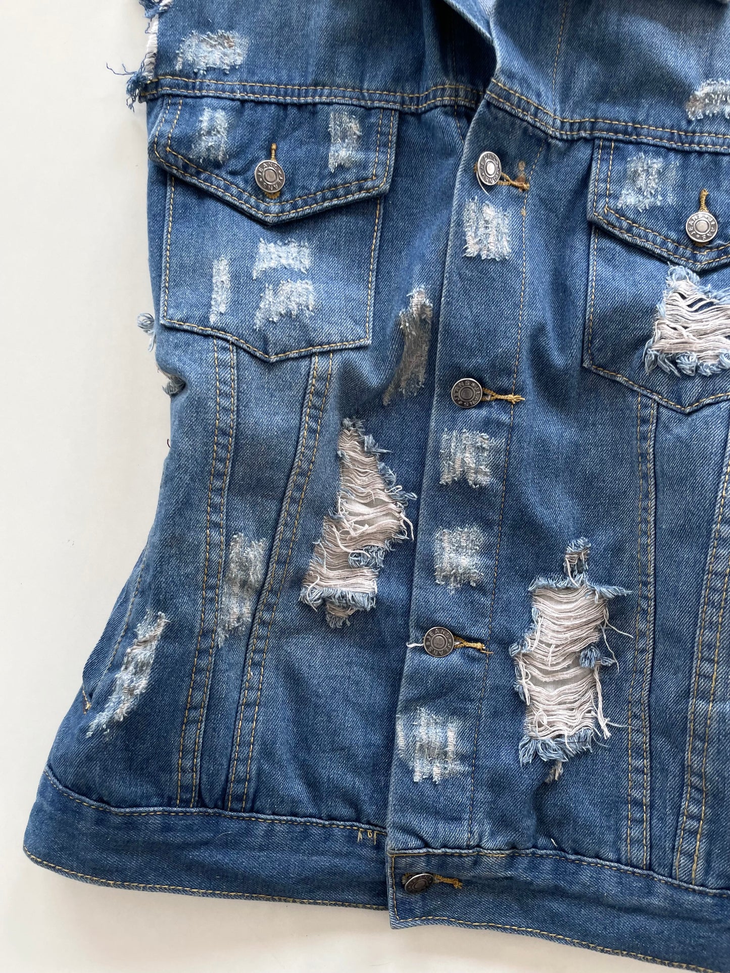 Denim Vest-Chest 44