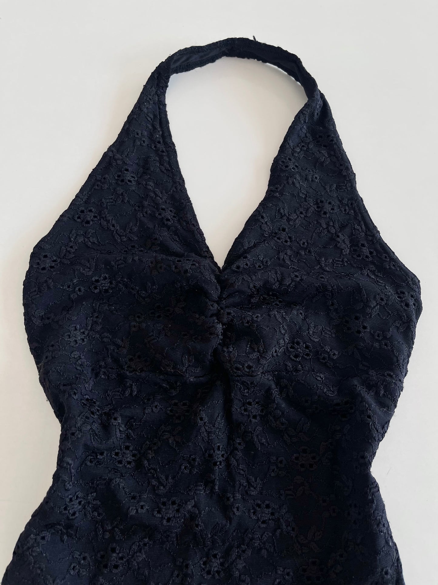 George Embroidered Halter Neck Top- Bust 30 to 32