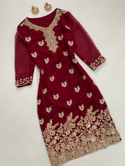 Embroidered Kurta-Bust 34