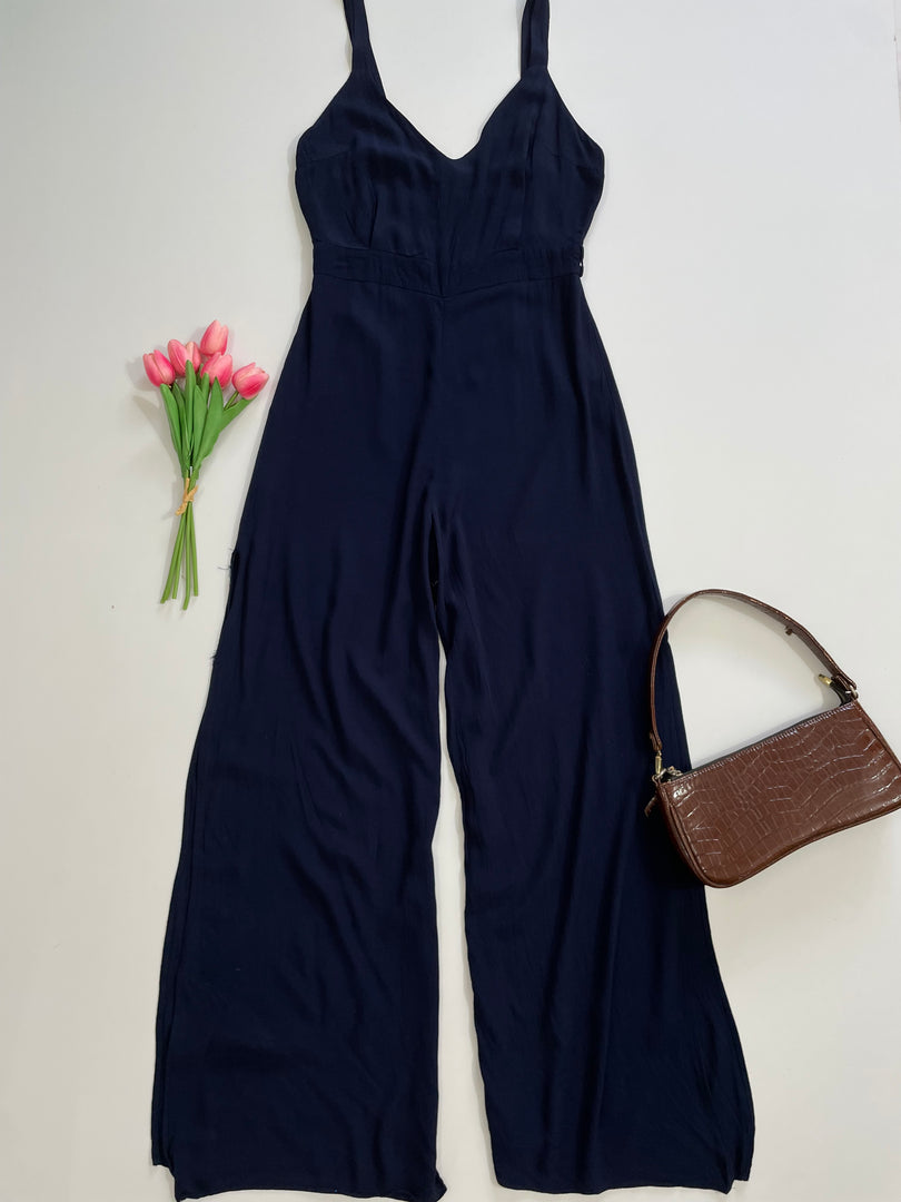 Phoenix & Feather Blue Slit Jumpsuit-Bust 34