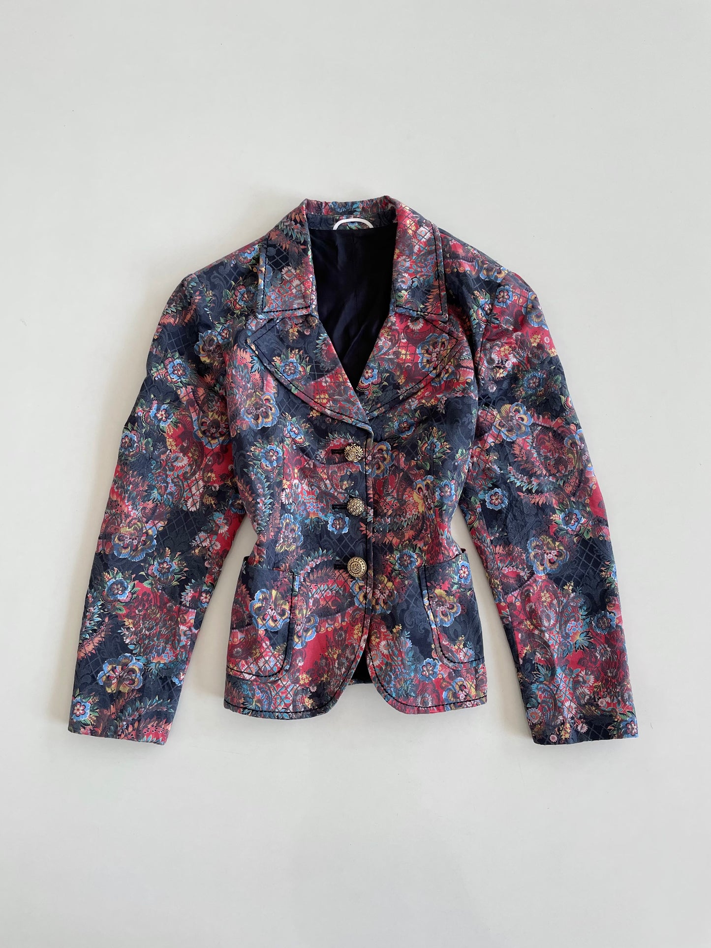 Vintage Jacquard Blazer-Bust 42