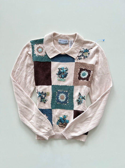 Alfred Dunner Embroidered Sweater-Bust 40