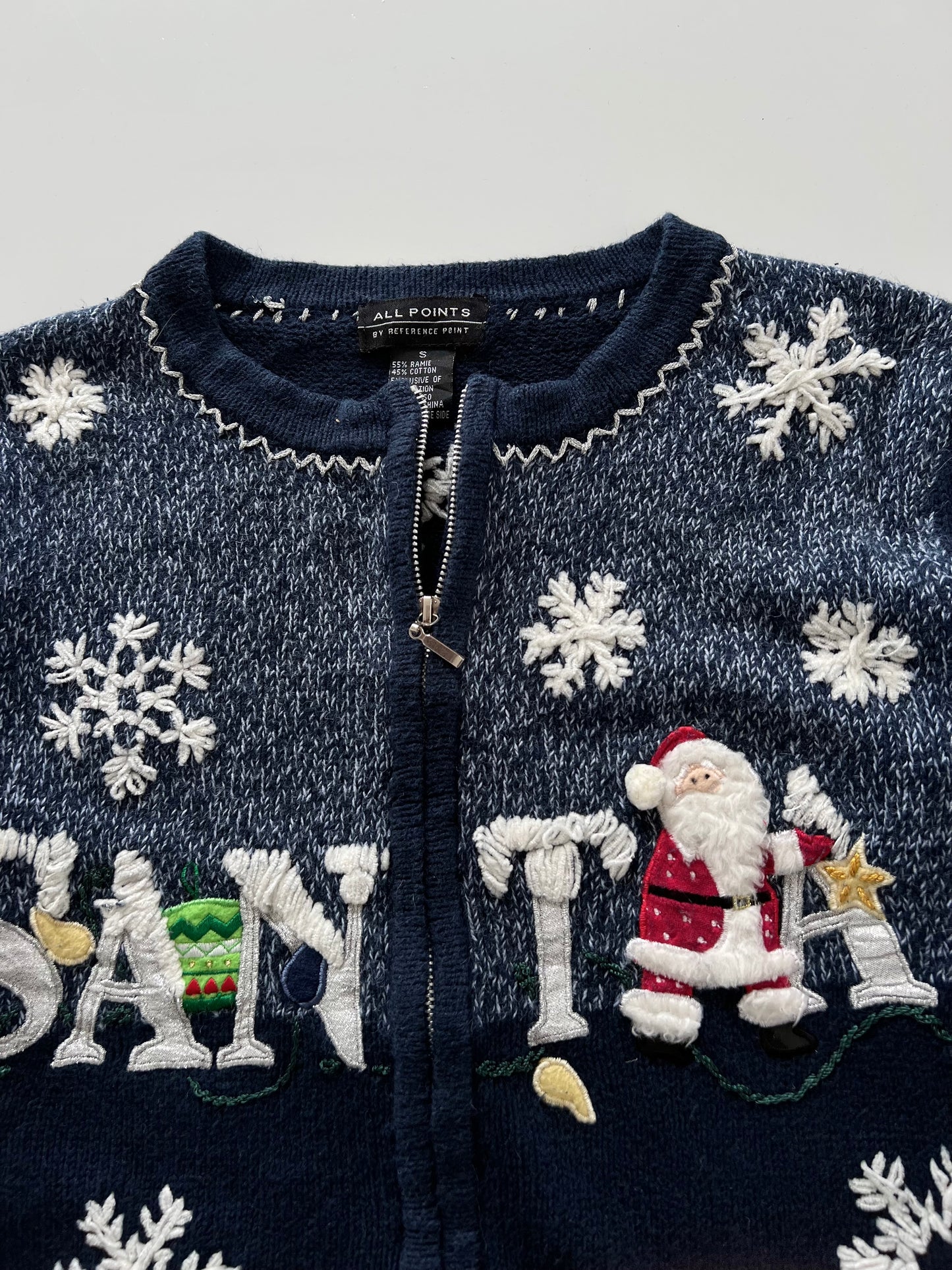 All Points Christmas Zipper -Bust 40