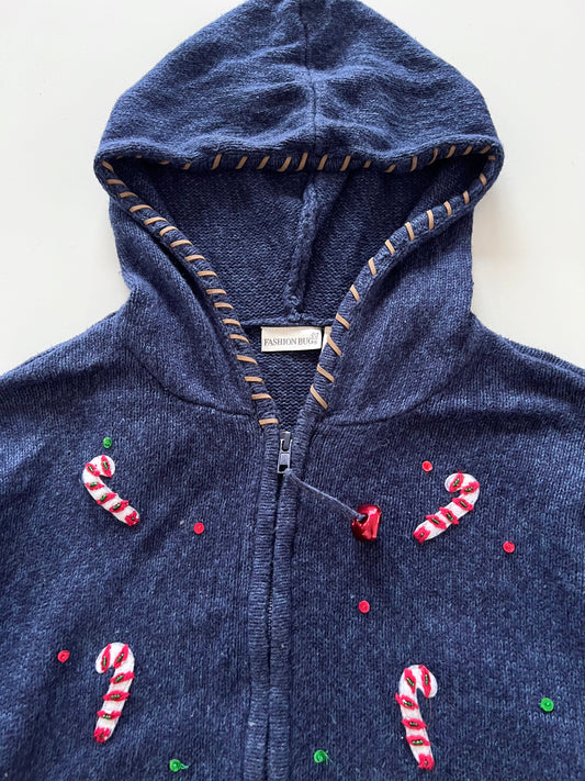 Fashion Bug Christmas Zip Up Sweater-Bust 48