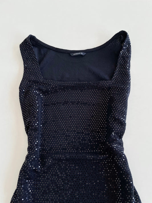 Roman Vintage Black Top-Bust 38 to 40