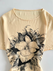 Sheer Vintage Top - Bust 38