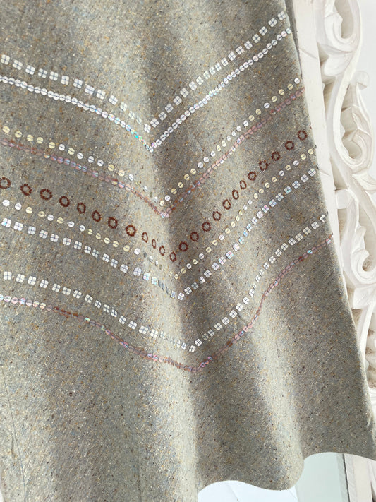 Sandro Embroidered Vintage Warm Skirt-Waist 26