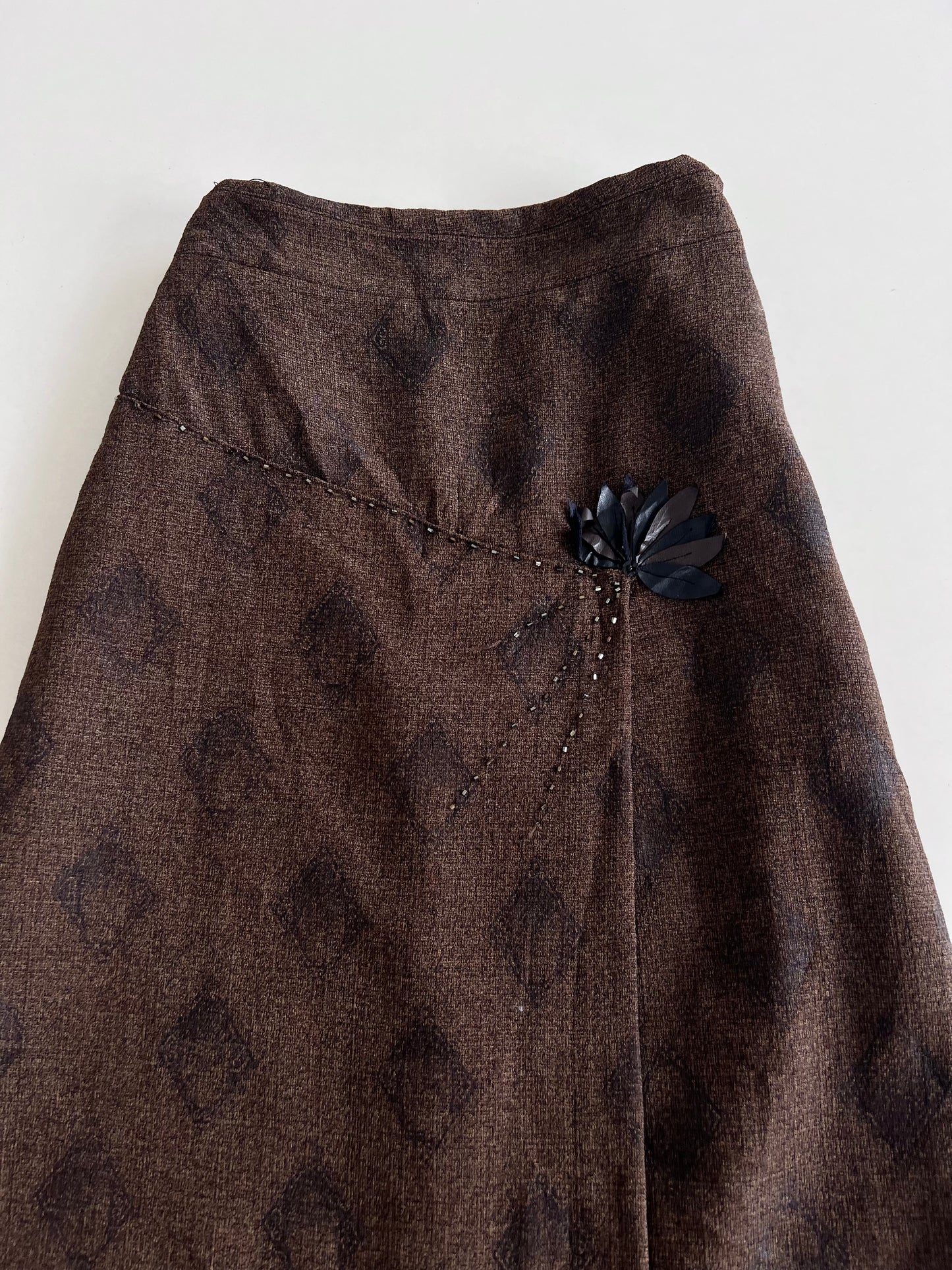 JiaoYuleRen Embroidered Vintage Skirt-Waist 26