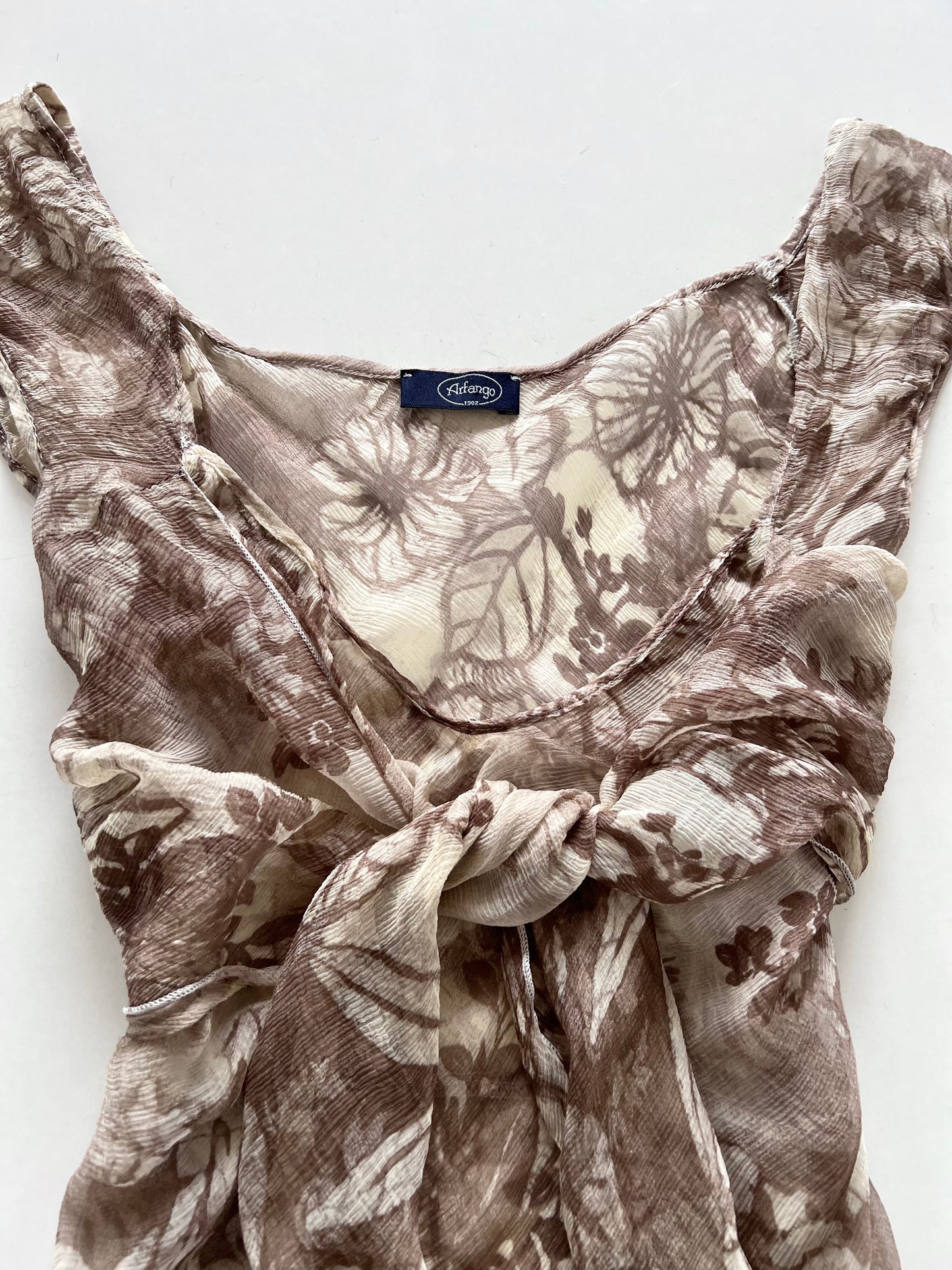 Arfango Pure Silk Sheer Top-Bust  32 to 34