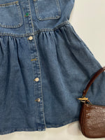 Load image into Gallery viewer, Skater Buttondown Denim Dress-Bust 34
