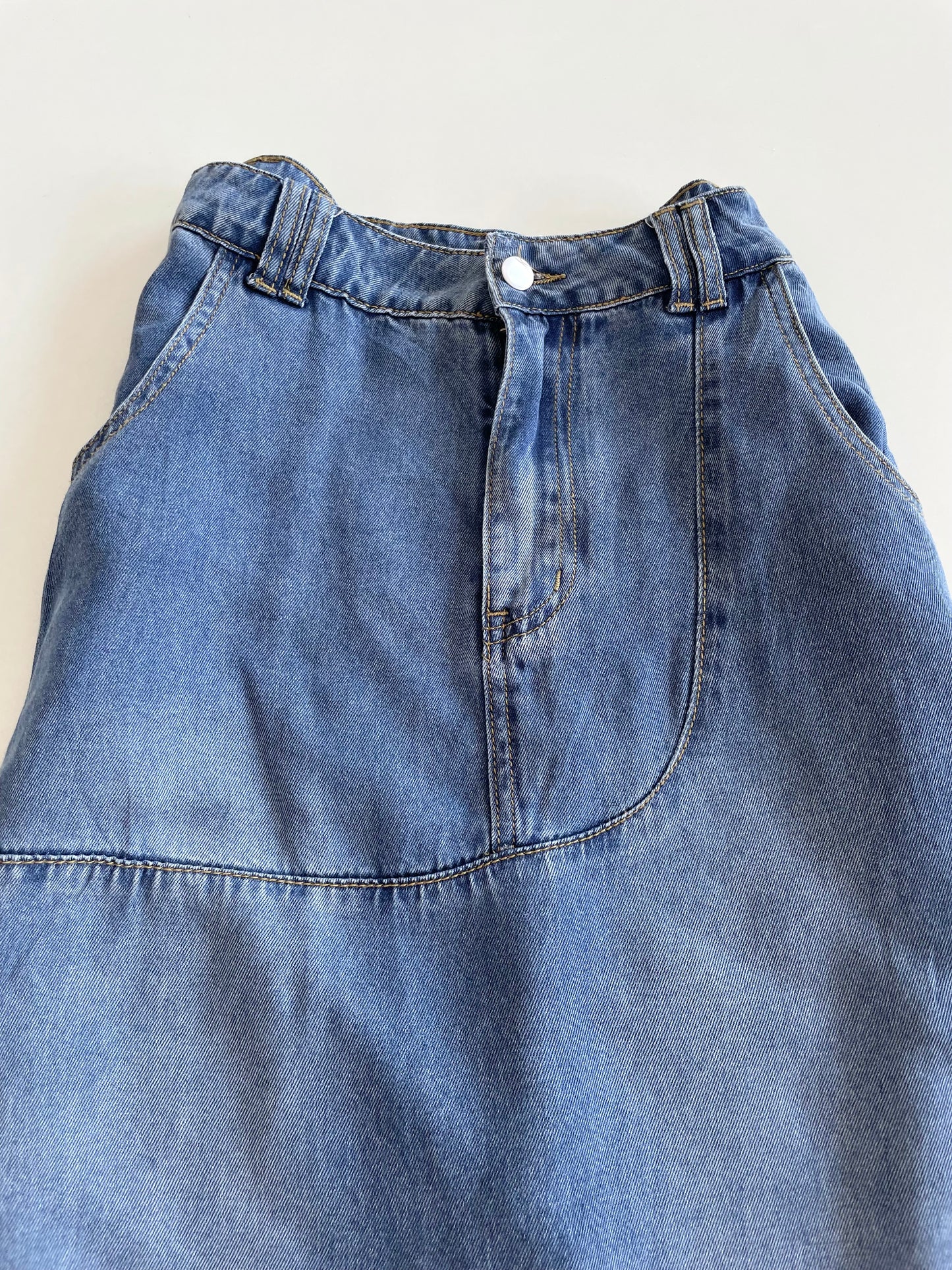 Mouggan Denim Long Skirt-Waist 30