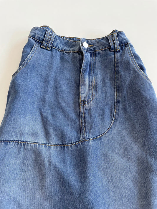 Mouggan Denim Long Skirt-Waist 30