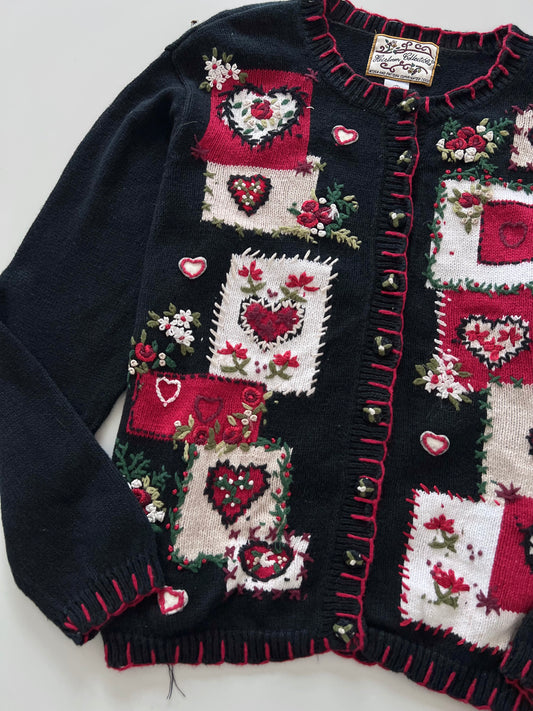 Heirloom Collectibles Hand Embroidered Sweater-Bust 46
