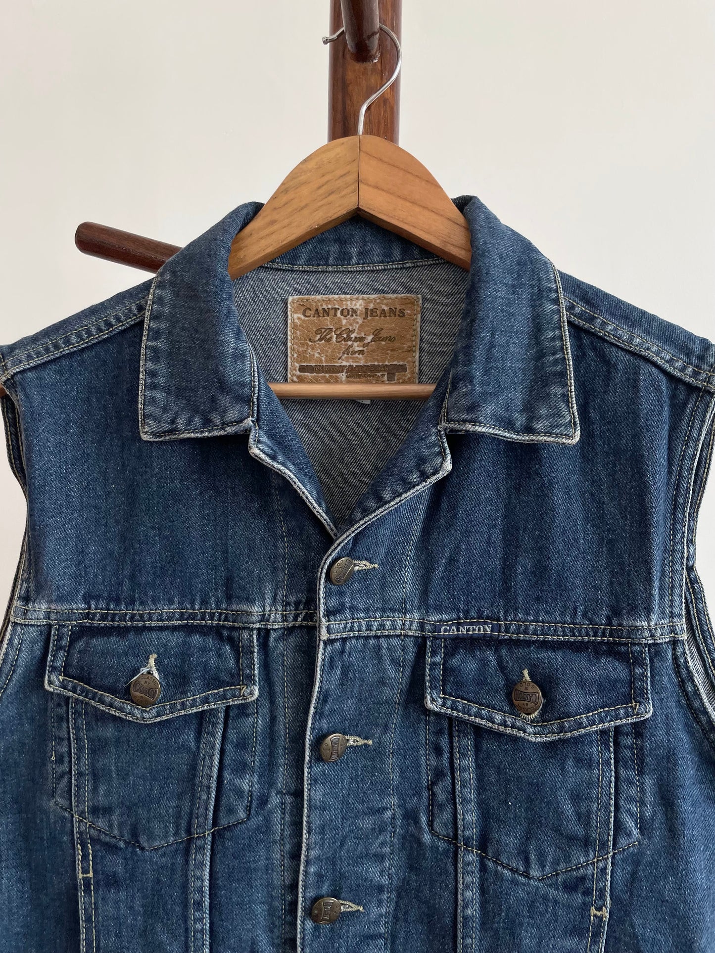 Canton Jeans Denim Vest-Chest 40