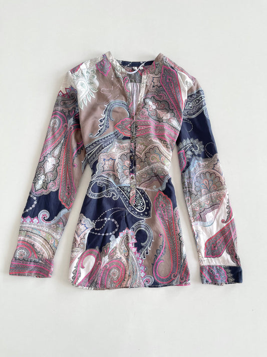 Paisley 100% Cotton Shirt -Bust 44