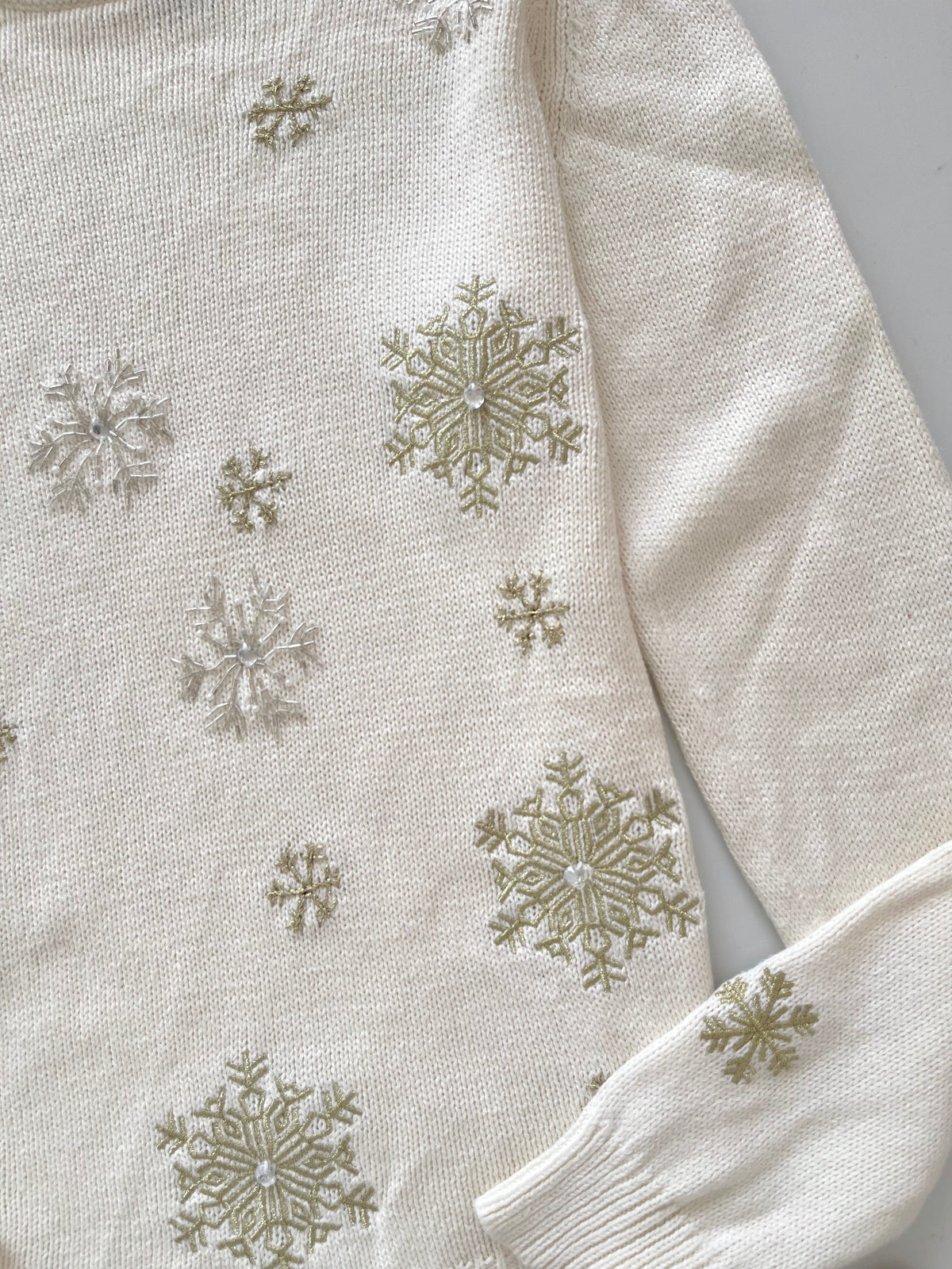 Holiday Editions Embroidered Christmas Sweater-Bust 38