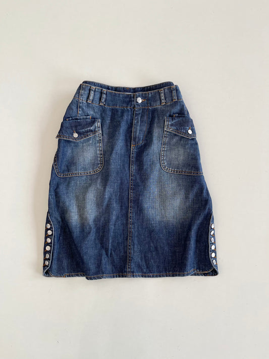 Expresso Denim Skirt-Waist 32