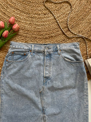 LEVI’S LONG DENIM SKIRT WAIST-34
