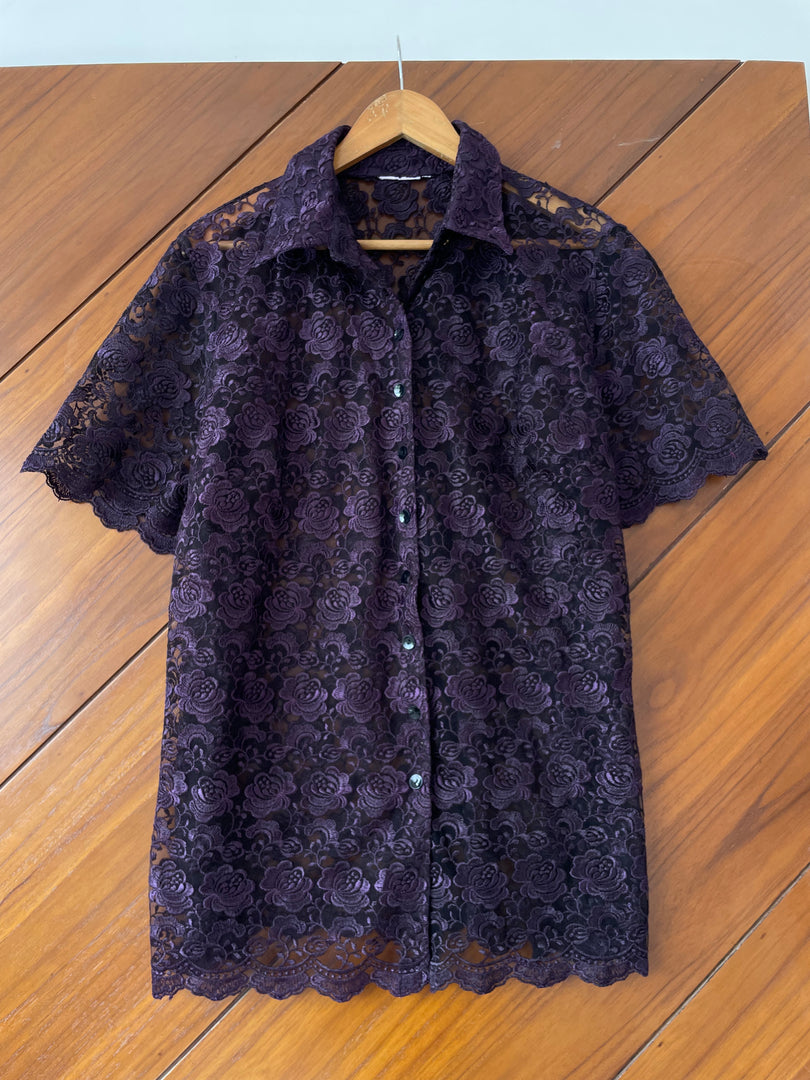 Outdated Shirt Sheer Embroidered Shirt-Bust 48 – Outdated
