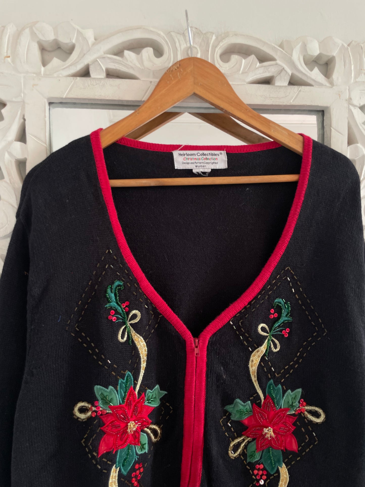 Heirloom Embroidered Vintage Sweater-Bust 50