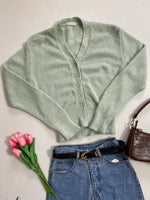 Load image into Gallery viewer, Mint Super Soft Cardigan-Bust 34 to 38
