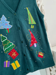 Christmas Sweater Vest-Bust 40