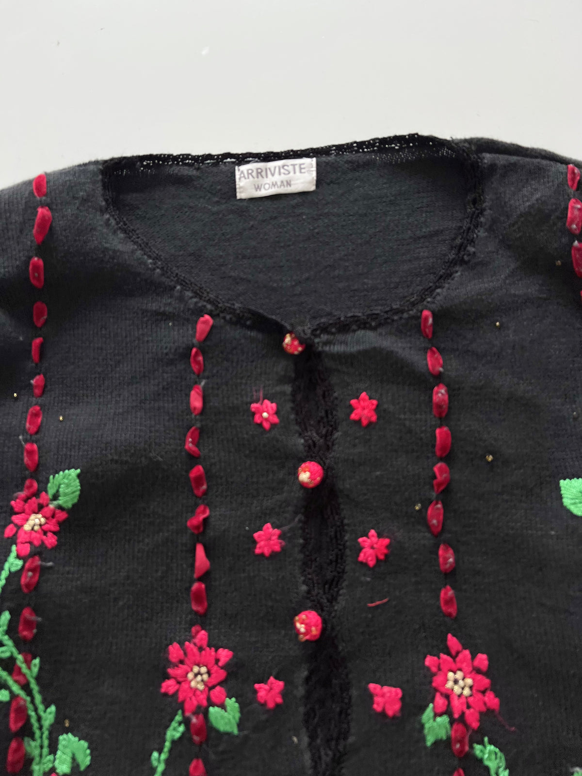 Arriviste Vintage Embroidered Sweater-Bust 58