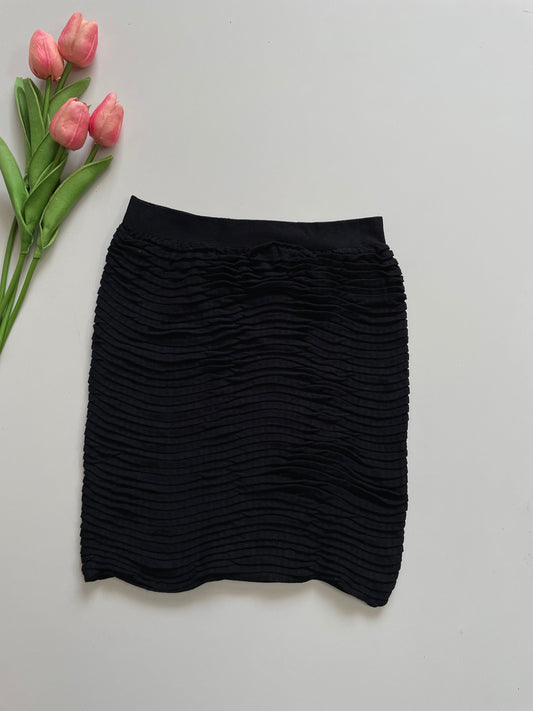 JUST ONE PREMIUM SOFT BLACK SKIRT - WAIST 24 TO 28