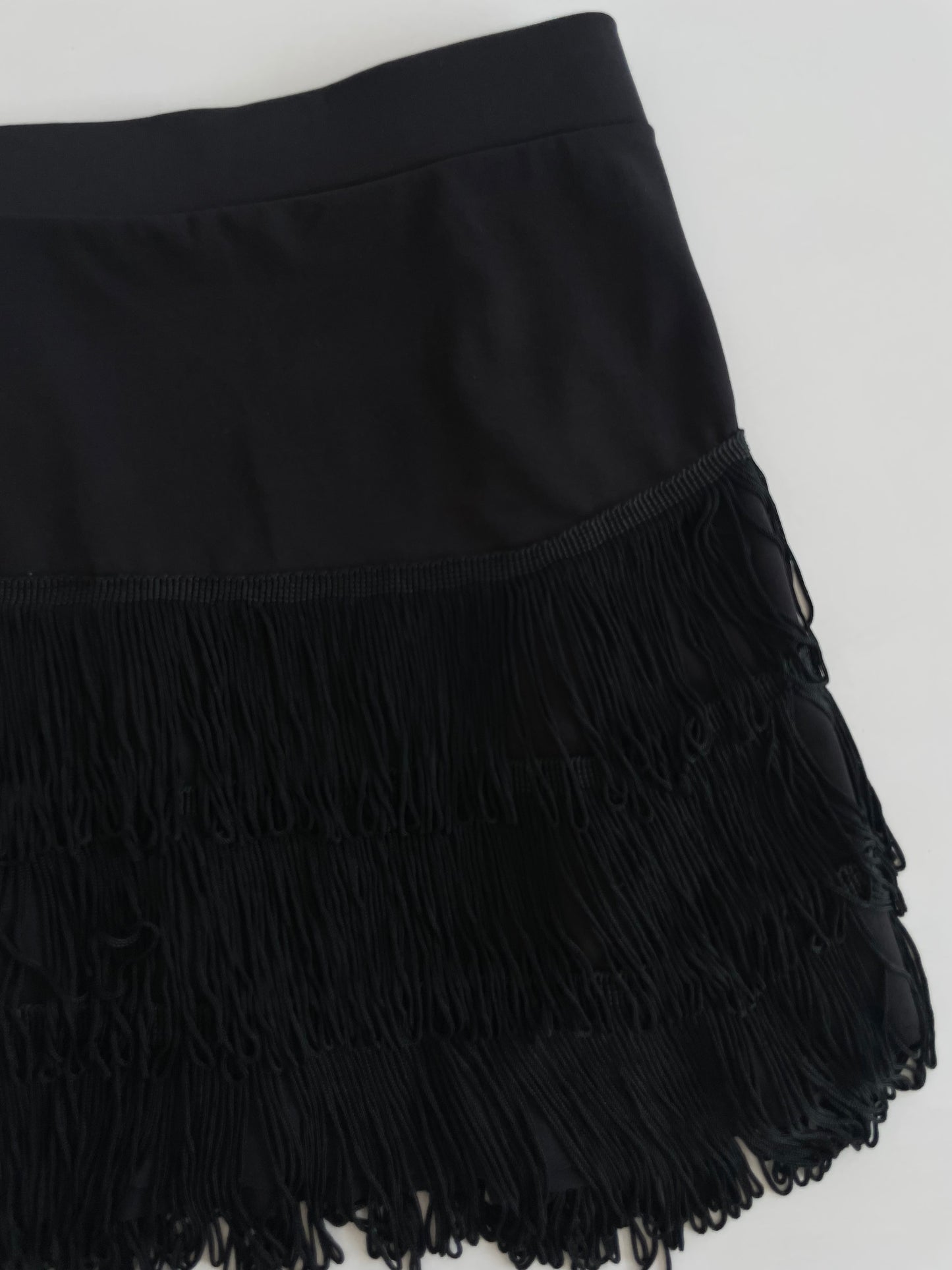 Fringe Mini Skirt-Waist 32 to 34