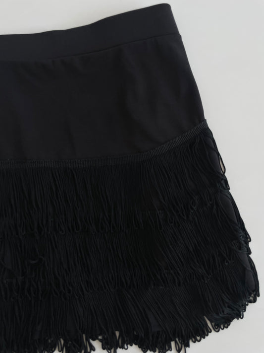Fringe Mini Skirt-Waist 32 to 34