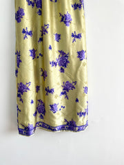 Lime Satin Skirt-Waist 28 to 30