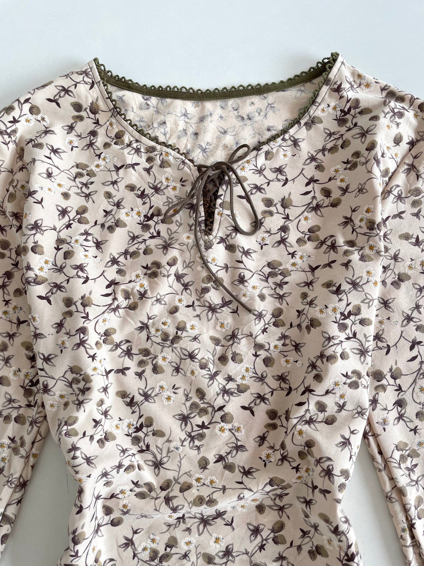 Vintage Floral Top-Bust 34 to 38