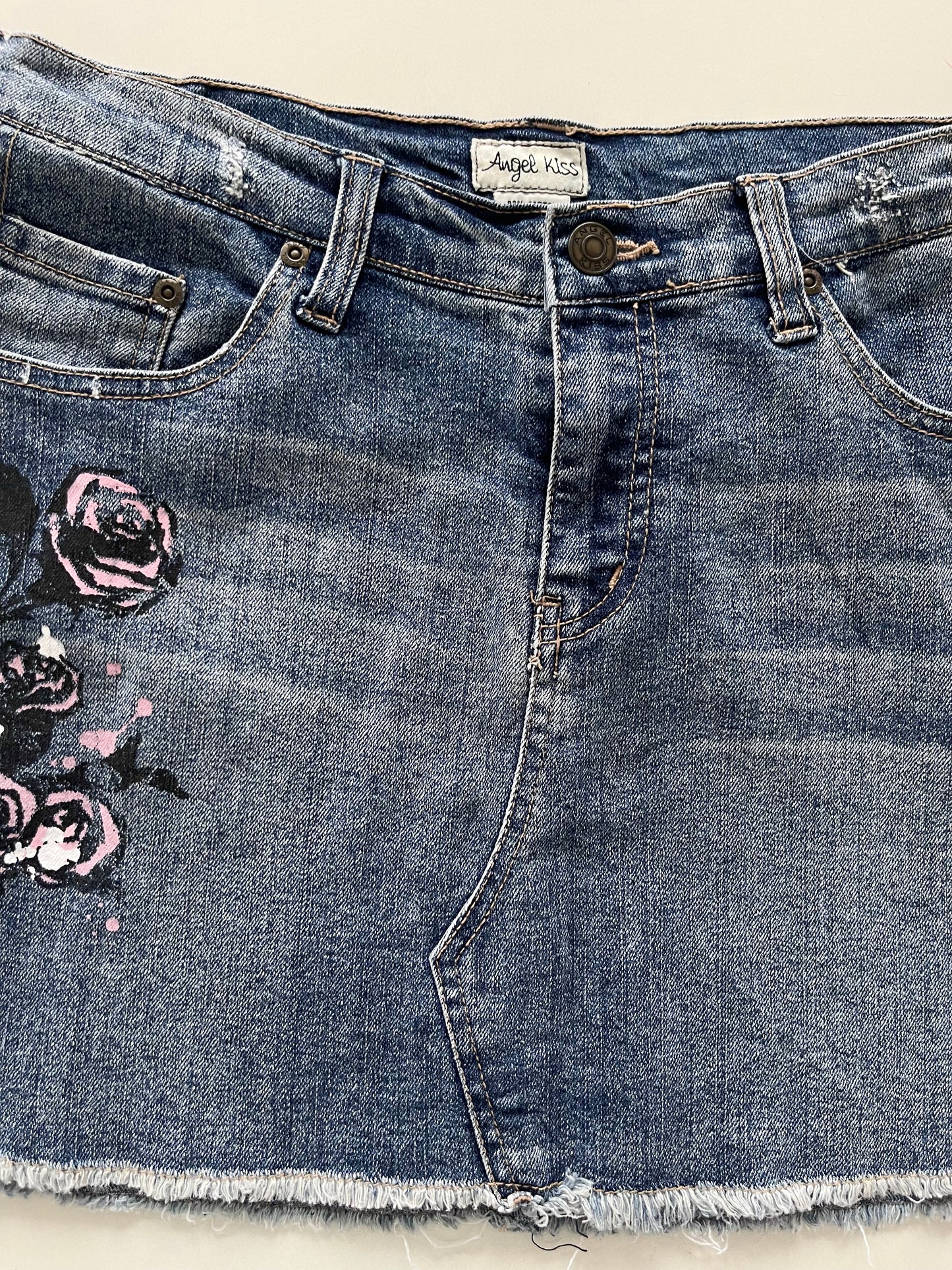 Angel Kiss Y2k Denim Skirt-Waist 34