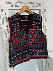 Christmas Sweater Vest-Bust 40