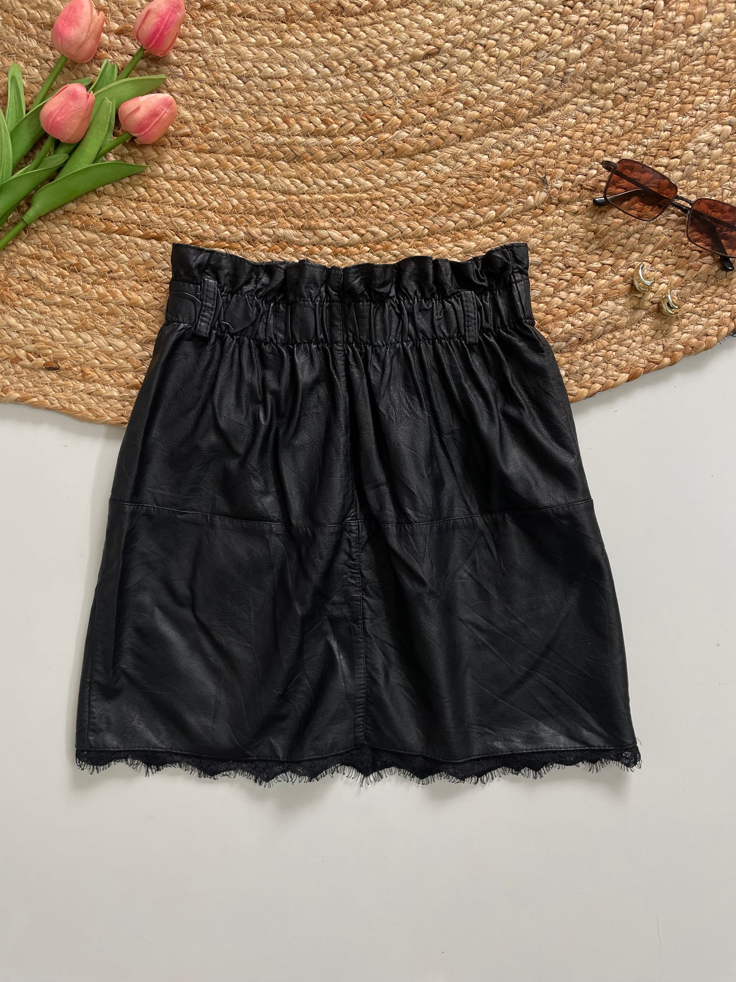 LEATHER SKIRT WAIST-26 to 30