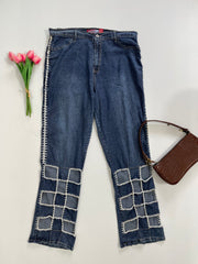 Cutout Denim Jeans-Waist 38