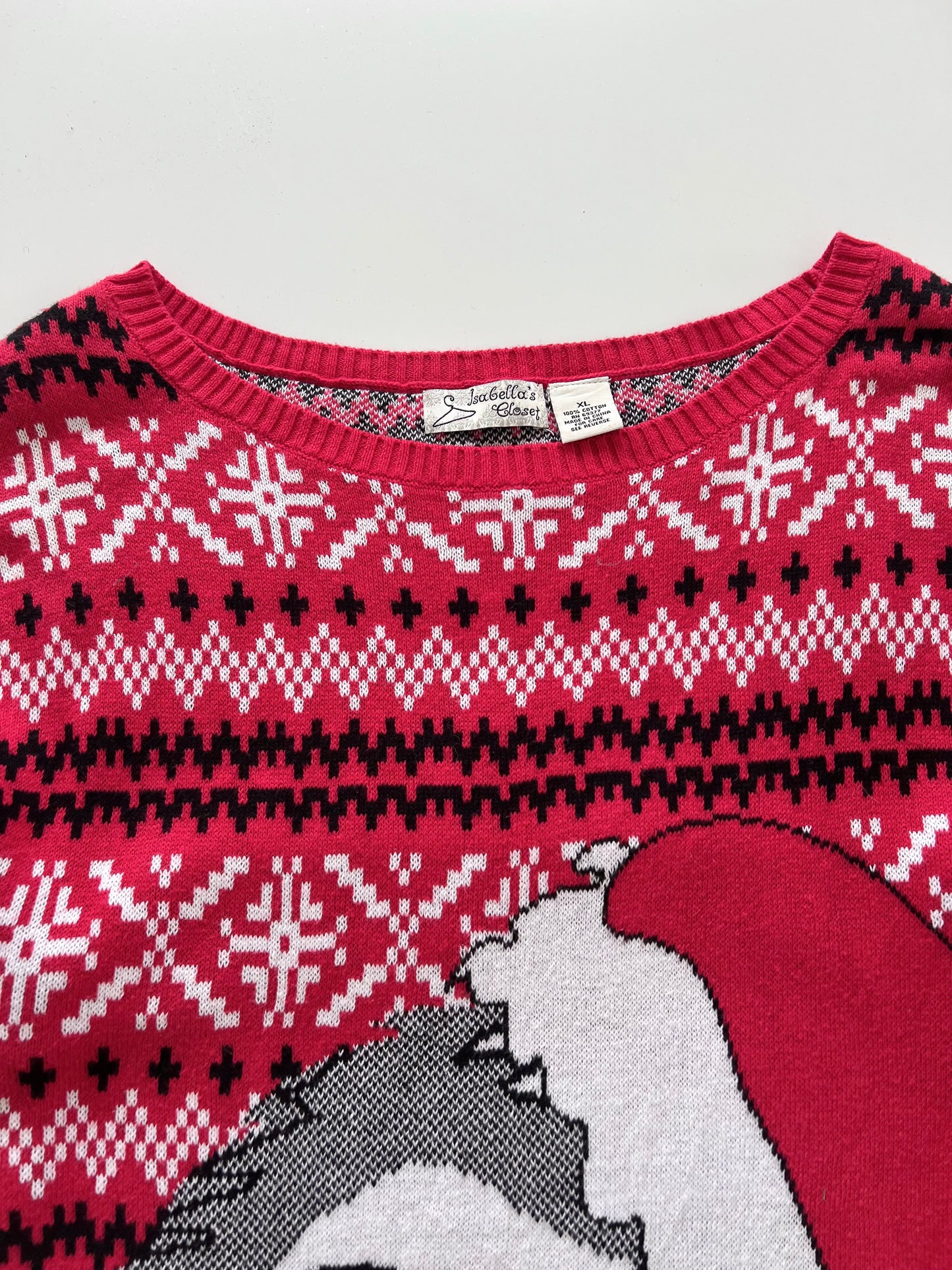 Isabell 's Closet Christmas Sweater-Bust 40