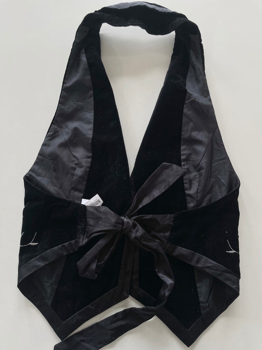 Vila Embroidered Glam Halterneck Waistcoat-Bust 32 to 34