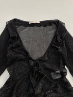 Load image into Gallery viewer, Sheer Ruffle Top-Bust 28 to 30
