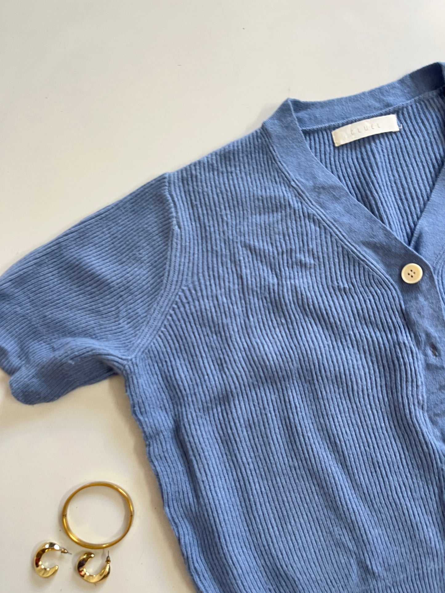 Cluel Blue Sweater Vest - Bust 40 to 42