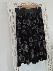 Vintage Chenille Skirt-Waist 30 to 34