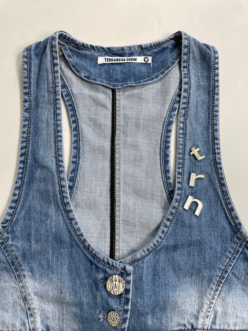 Terranova Denim Waistcoat-Bust 32